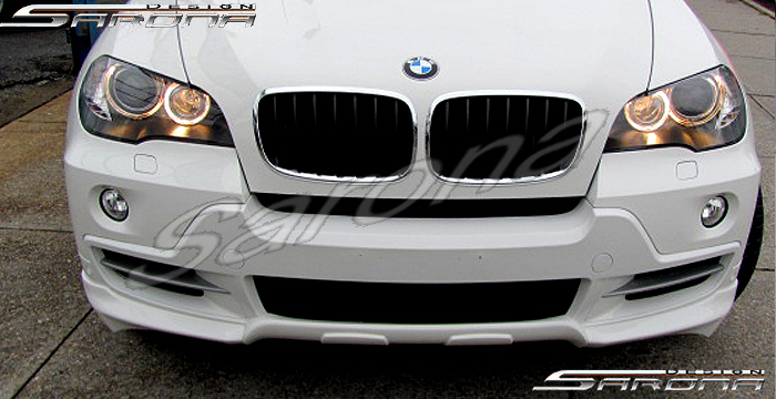 Custom BMW X5 Front Bumper Add-on  SUV/SAV/Crossover Front Lip/Splitter (2007 - 2010) - $299.00 (Part #BM-008-FA)